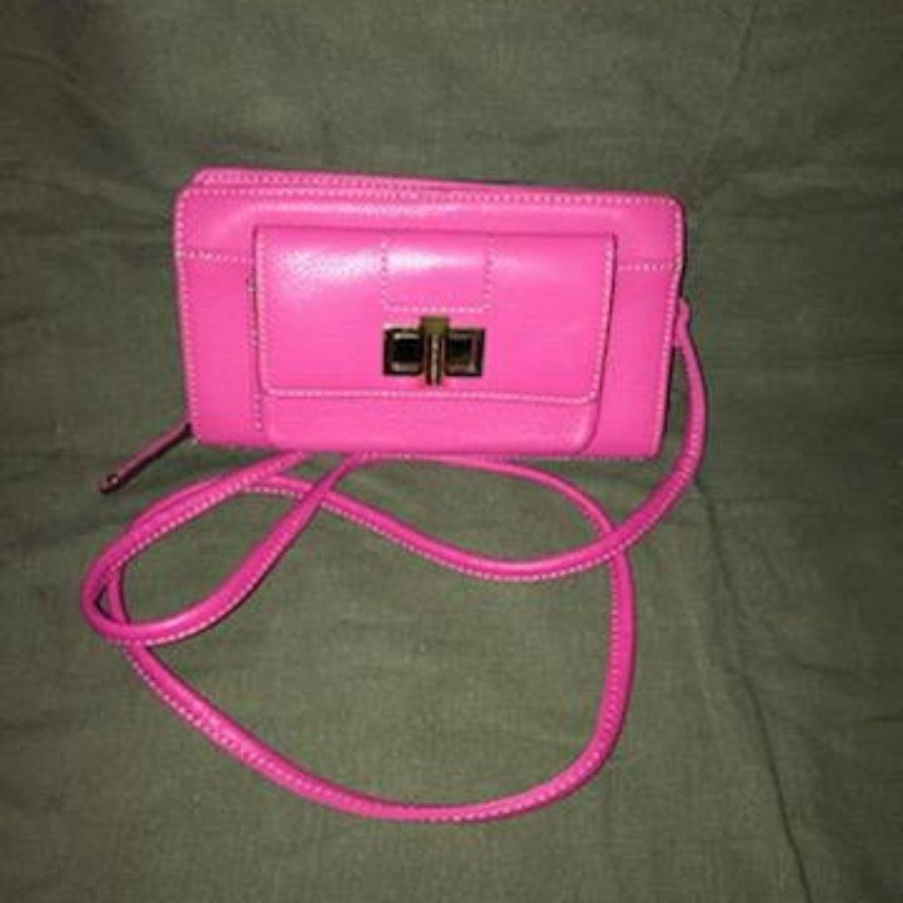 Vintage full grain Tignanello leather wallet purse